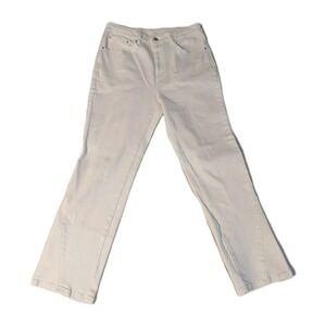 A Loves A‎ Women's Jeans High Rise Slender Straight White Denim Holiday Size 30